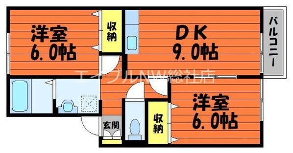 エステート21　B棟の物件間取画像